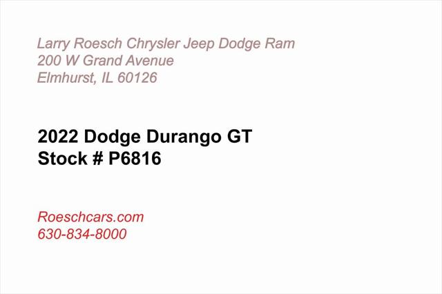 2022 Dodge Durango GT AWD 2022 Dodge Durango GT AWD