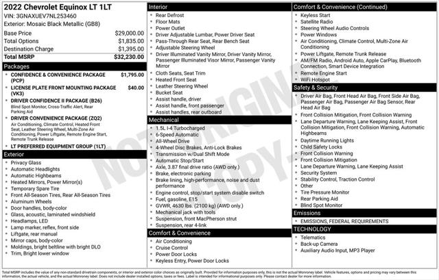 2022 Chevrolet Equinox AWD LT 2022 Chevrolet Equinox AWD LT