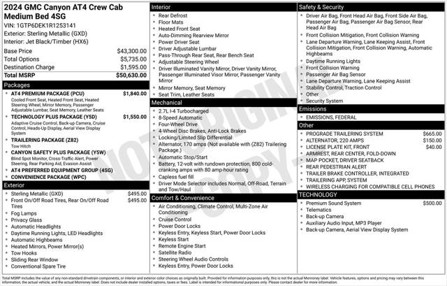 2024 GMC Canyon 4WD AT4