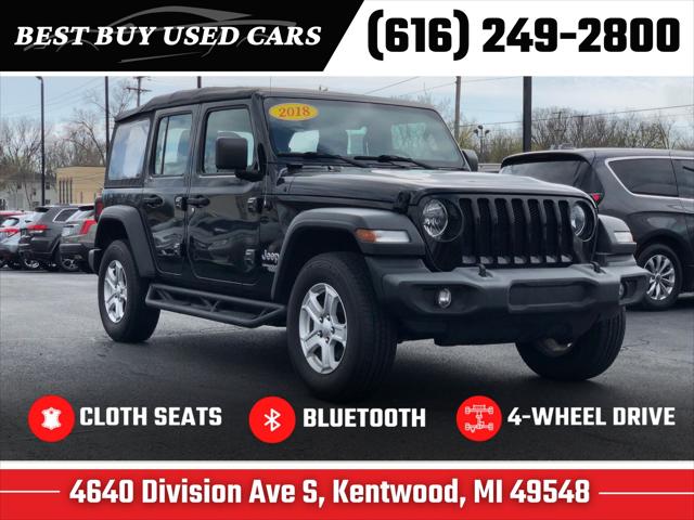 2018 Jeep Wrangler Unlimited Sport 4x4 for sale in Grand Rapids, MI