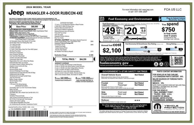 2024 Jeep Wrangler 4xe Rubicon 4xe 2024 Jeep Wrangler 4xe Rubicon 4xe