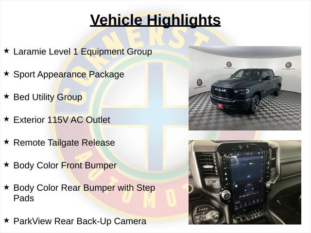 2026 RAM Ram 1500 RAM 1500 LARAMIE CREW CAB 4X4 57 BOX