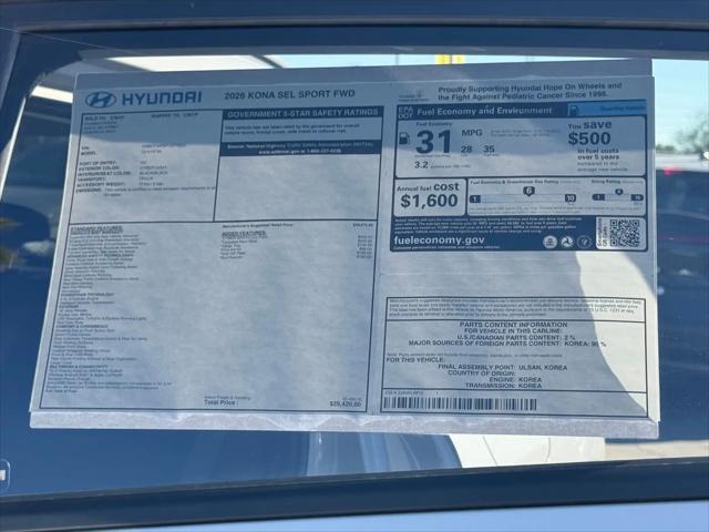 2026 Hyundai Kona SEL Sport