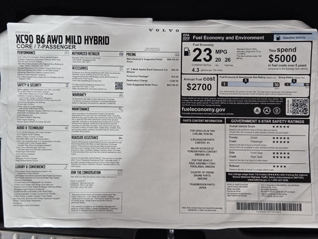 2026 Volvo XC90 B6 Core