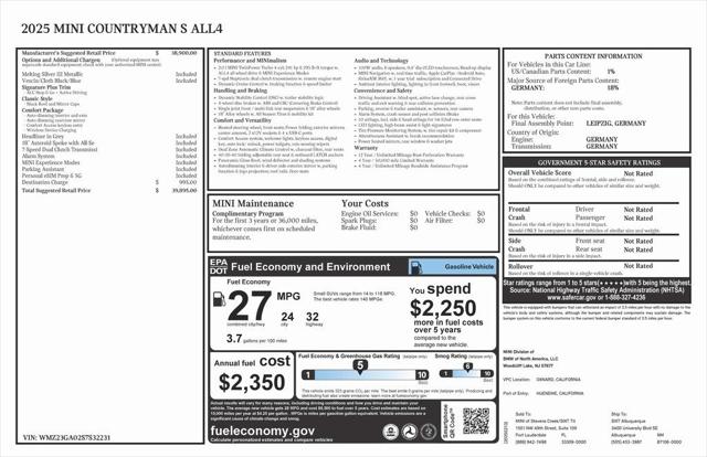 2025 Mini Countryman Cooper S 2025 Mini Countryman Cooper S