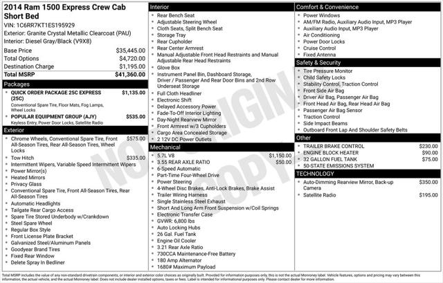 2014 RAM 1500 Express 2014 RAM 1500 Express