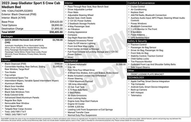 2023 Jeep Gladiator Sport S 4x4 2023 Jeep Gladiator Sport S 4x4