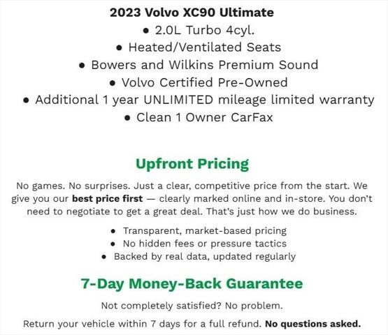 2023 Volvo XC90 B6 Ultimate 7-Seater