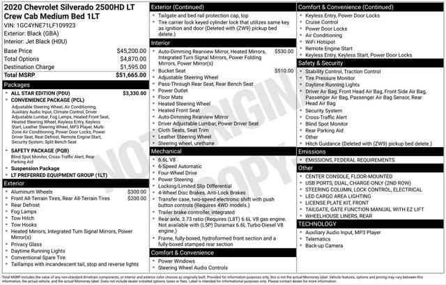 2020 Chevrolet Silverado 2500HD 4WD Crew Cab Standard Bed LT