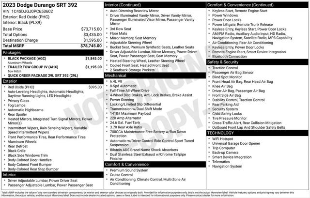 2023 Dodge Durango SRT 392 AWD