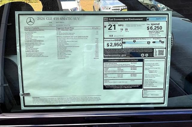 2026 Mercedes-Benz GLE GLE 450 4MATIC