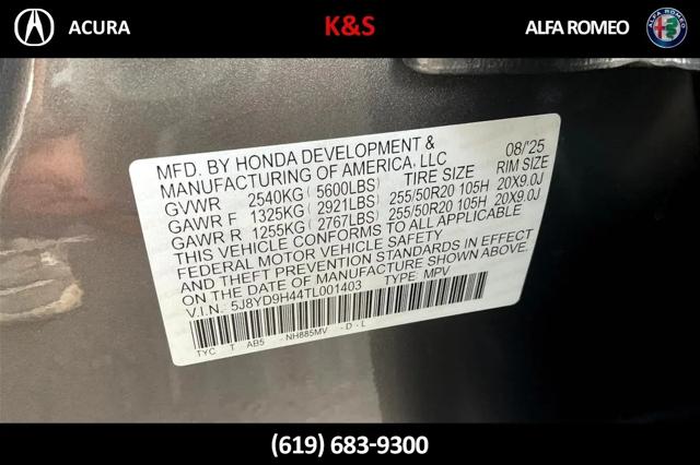 2026 Acura MDX Technology Package