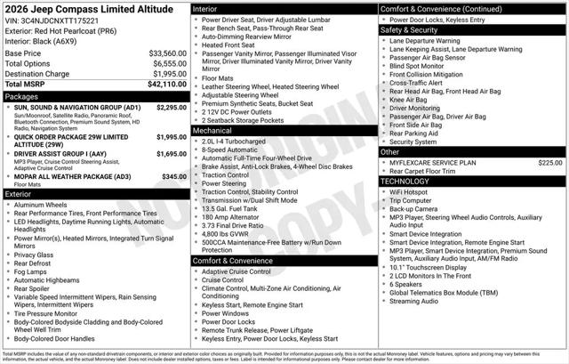 2026 Jeep Compass Limited Altitude