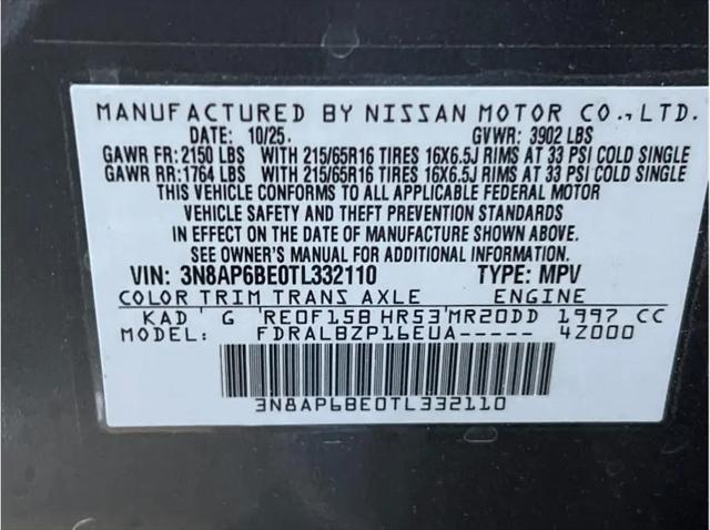 2026 Nissan Kicks S