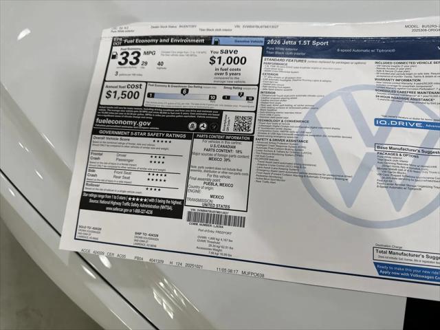 2026 Volkswagen Jetta Sport
