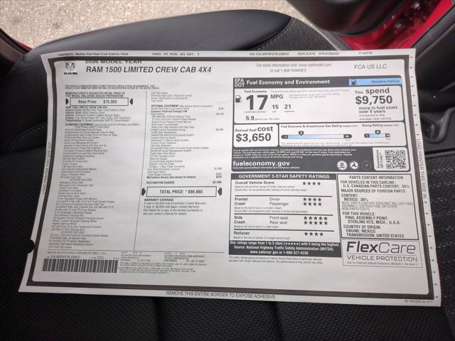 2026 Ram 1500 Limited Crew Cab 4x4 5'7" Box