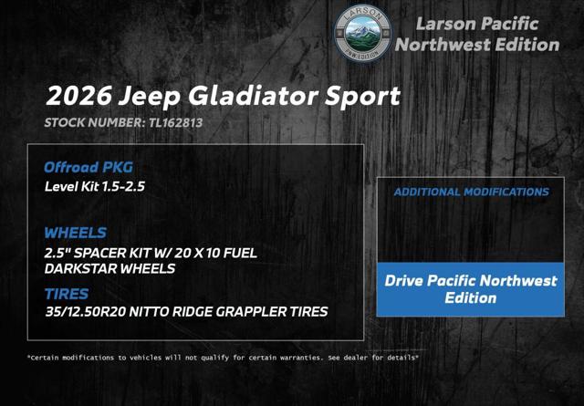 2026 Jeep Gladiator GLADIATOR SPORT 4X4