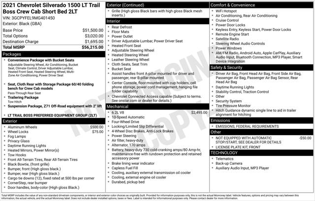 2021 Chevrolet Silverado 1500 4WD Crew Cab Short Bed LT Trail Boss 2021 Chevrolet Silverado 1500 4WD Crew Cab Short Bed LT Trail Boss