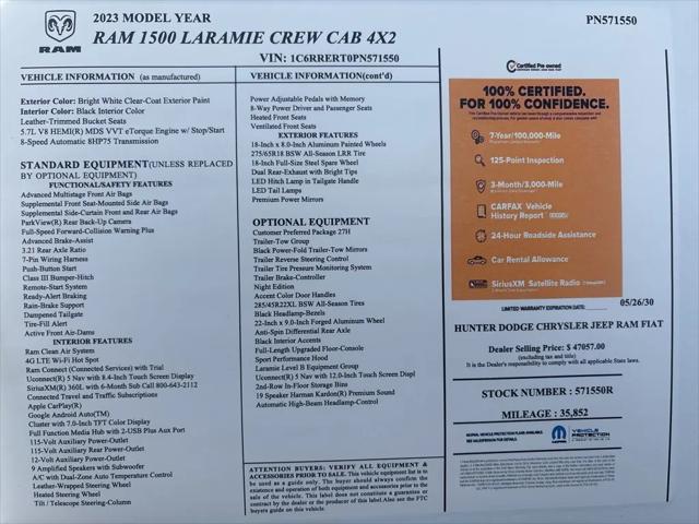 2023 RAM 1500 Laramie Crew Cab 4x2 64 Box