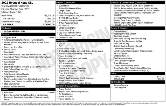 2022 Hyundai Kona SEL