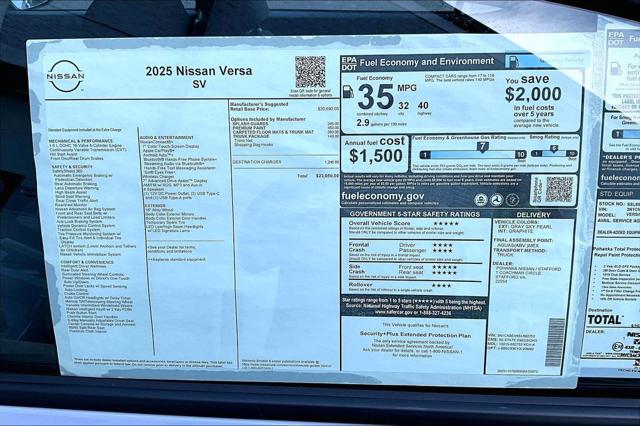 2025 Nissan Versa 1.6 SV