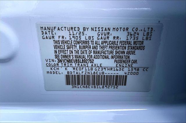 2025 Nissan Versa 1.6 SV
