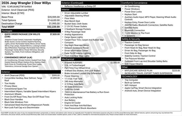 2026 Jeep Wrangler 2-Door Willys 4x4