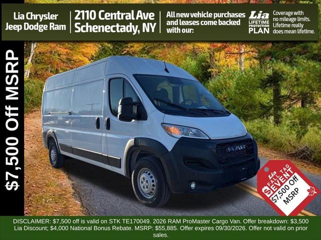 2026 RAM Ram ProMaster RAM PROMASTER 2500 TRADESMAN CARGO VAN HIGH ROOF 159 WB 2026 RAM Ram ProMaster RAM PROMASTER 2500 TRADESMAN CARGO VAN HIGH ROOF 159 WB