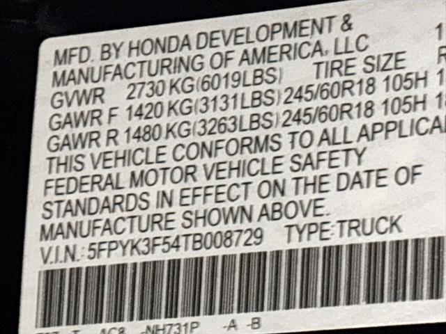 2026 Honda Ridgeline RTL