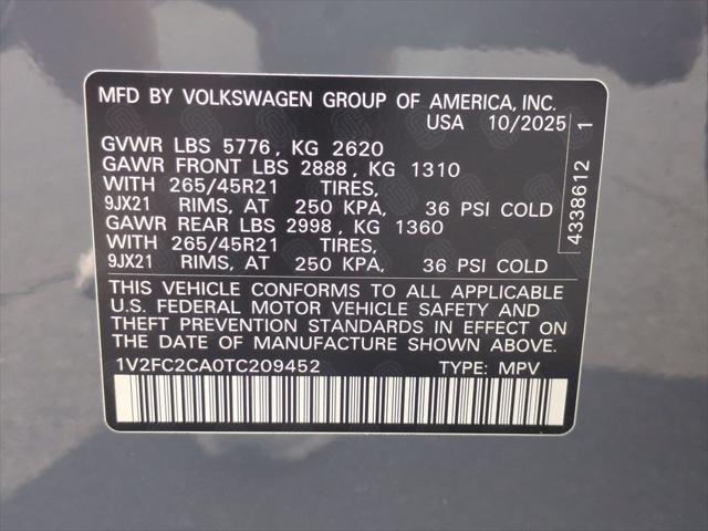 2026 Volkswagen Atlas Cross Sport 2.0T SEL Premium R-Line