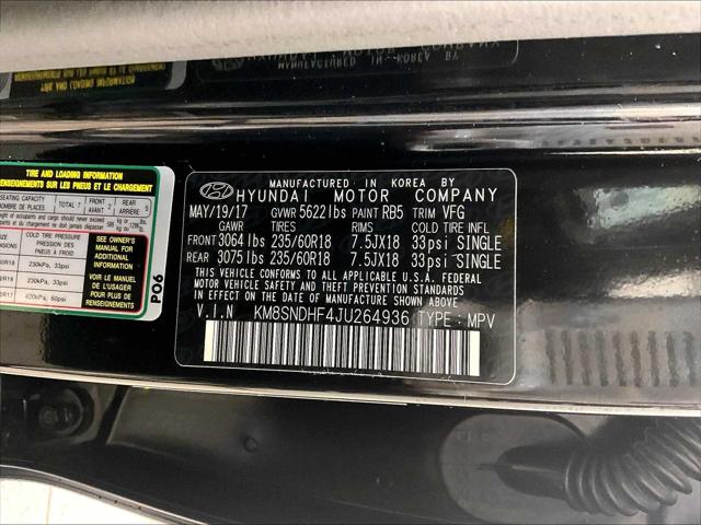 2018 Hyundai Santa Fe SE