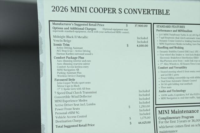 2026 MINI Cooper Convertible Cooper S