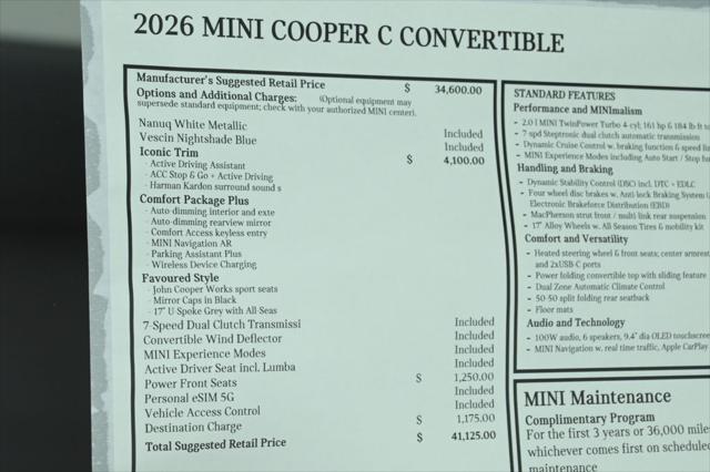 2026 MINI Cooper Convertible Cooper