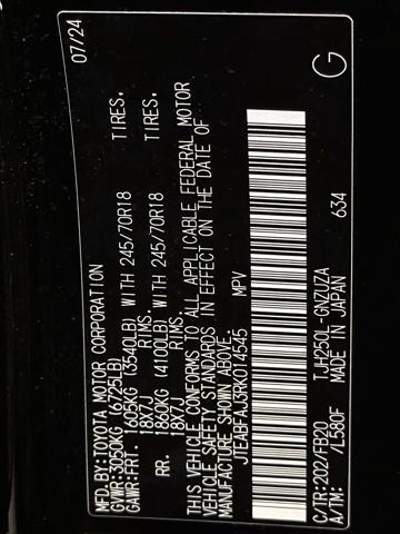 2024 Toyota Land Cruiser 1958 4WD (Natl) [29]