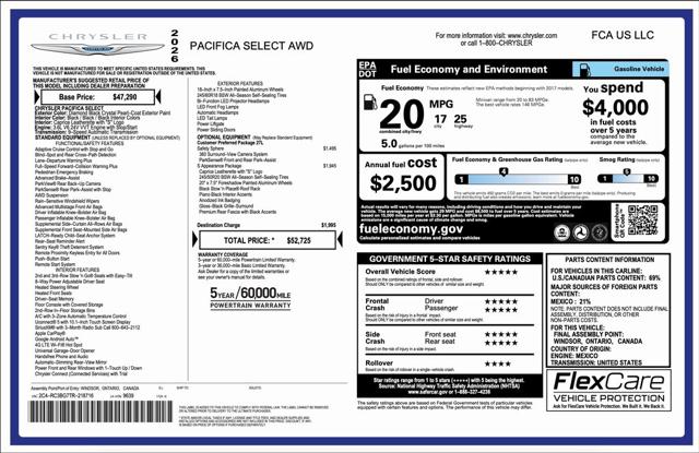 2026 Chrysler Pacifica PACIFICA SELECT AWD