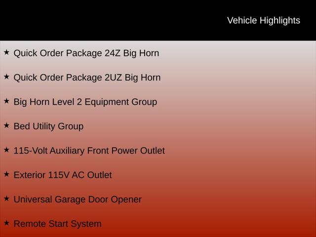 2026 RAM Ram 2500 RAM 2500 BIG HORN REGULAR CAB 4X4 8 BOX