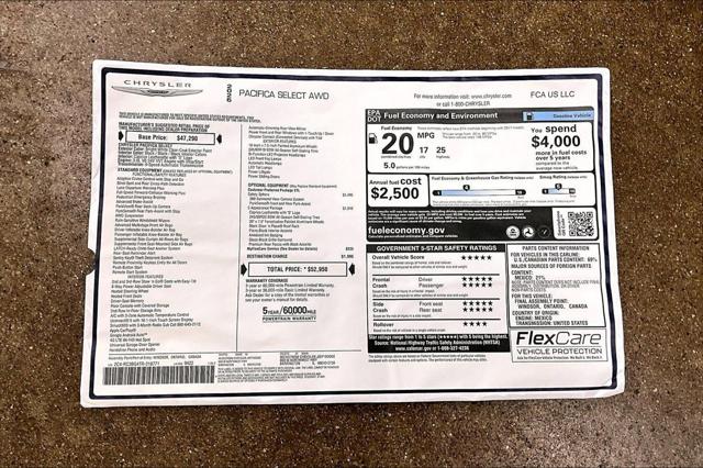 2026 Chrysler Pacifica Select AWD