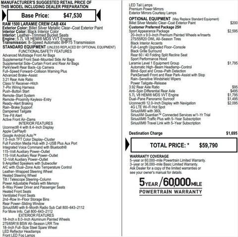 2021 RAM 1500 Laramie Crew Cab 4x4 57 Box