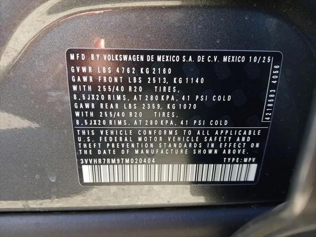 2026 Volkswagen Tiguan SE R-Line Black