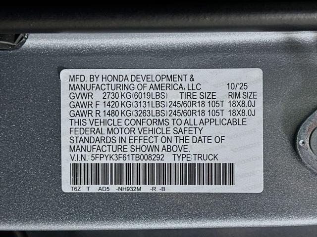 2026 Honda Ridgeline TrailSport