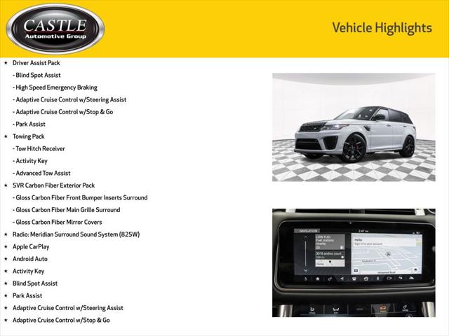 2022 Land Rover Range Rover Sport SVR 2022 Land Rover Range Rover Sport SVR