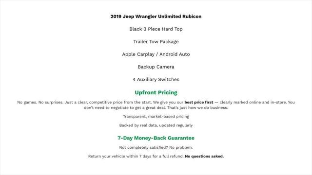 2019 Jeep Wrangler Unlimited Rubicon 4x4
