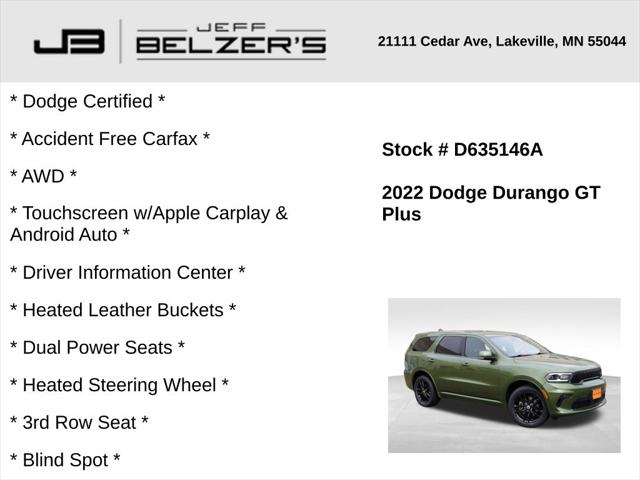 2022 Dodge Durango GT Plus AWD