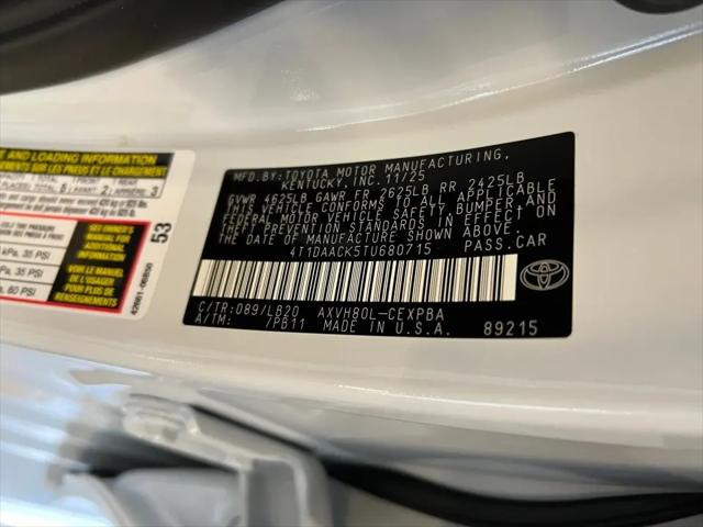 2026 Toyota Camry XSE