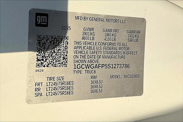 2025 Chevrolet Express Cargo Van RWD 2500 Regular Wheelbase WT