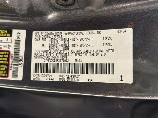 2024 Toyota Tundra TRD Pro 4WD