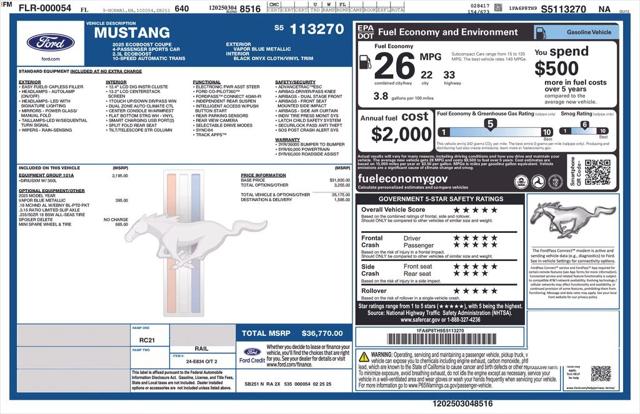 2025 Ford Mustang EcoBoost Fastback