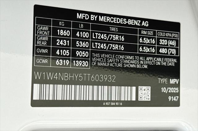 2026 Mercedes-Benz Sprinter 2500 Standard Roof 4-Cyl Diesel HO