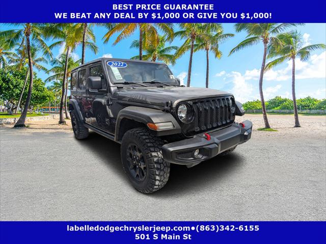 2022 Jeep Wrangler Unlimited Willys Sport 4x4 2022 Jeep Wrangler Unlimited Willys Sport 4x4