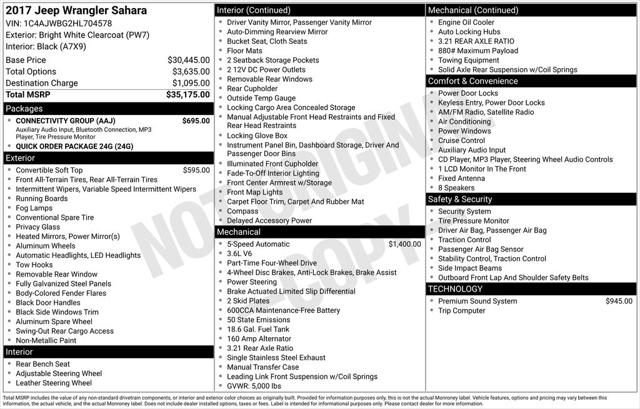 2017 Jeep Wrangler Sahara 4x4